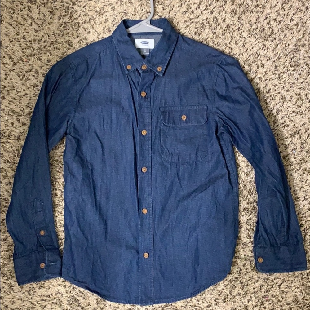 Boys button down denim shirt